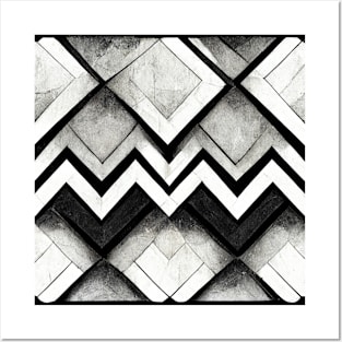 Art Deco Black and White Tile Posters and Art